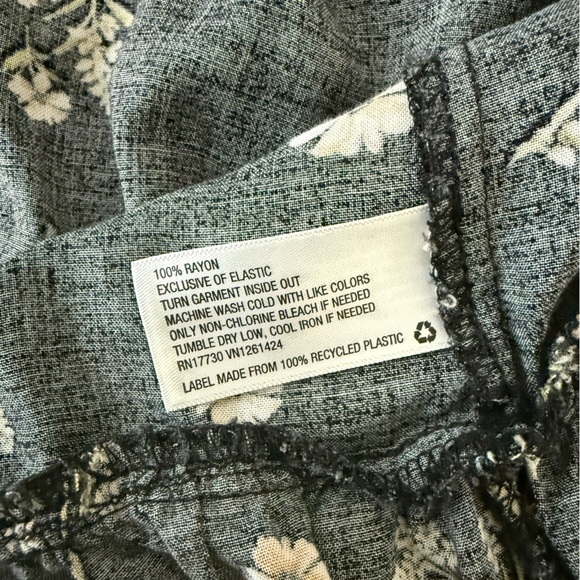 wild fable Black Floral Ruffle Tie-Back Mini Dress - Picture 6 of 6